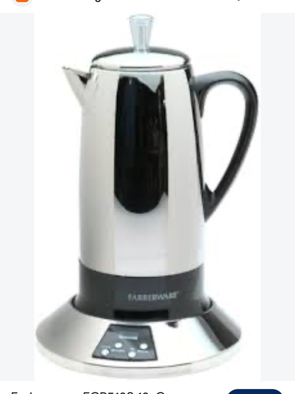 Farberware FCP512S 12-Cup Cordless Percolator